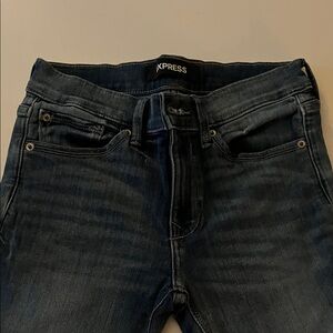 Express women’s Deep Blue Skinny Jeans